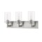 Z-Lite Savannah 3 Light Vanity, Brushed Nickel & Clear 462-3V-BN - alternate 6